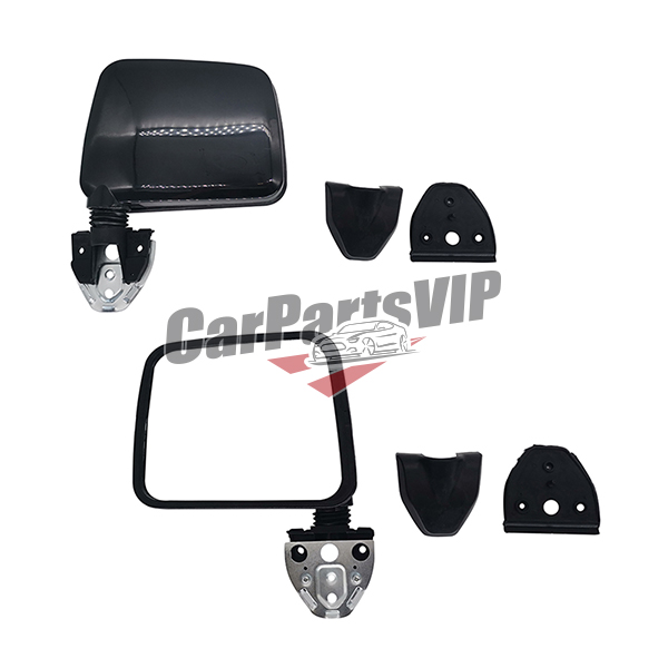 LH: 96301-21G00, RH: 96302-21G00, Mirror Assy, Outer Rearview, Nissan PK720 Black 1986-1992 Rearview Mirror